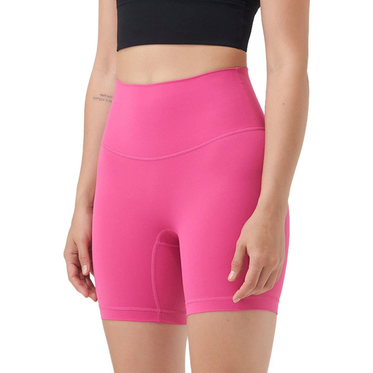 High-Waist Biker Shorts with Tummy Control for Workouts