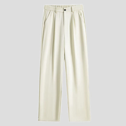 Mens Fashionable Straight-Leg Loose Casual Pants