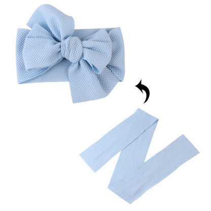 Elastic Candy Solid Color Head Wrap Newborn Head bands Bowknot Bows for Baby Girl Hair Accessories