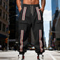 Outdoor Sports Trend Workwear Webbing Retro Loose-fit Sweatpants