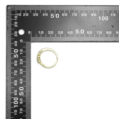 Gold Clear CZ Mom Adjustable Ring, Sku#LD597