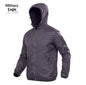Quick-drying Camouflage Skin Suit Tactical Hooded Outdoor Windbreaker With Breathable Design