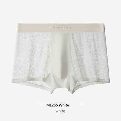 New Ice-silk Mens Underwear Summer Mesh Bare-feel
