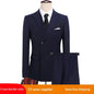 Mens Versatile Double-breasted Business-casual Suit