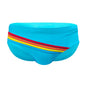 Triangular Three-dimensional Rainbow Swim Trunks Simple Stylish And Form-fitting