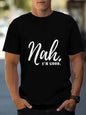 Exercise Casual Men's Clothes Cartoon Anime Round Neck T-shirt