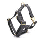 Dark Grey Velvet Pet Collar Leash