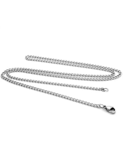 3mm Men's Cuban Chain Necklace | Stainless Steel Link Chain Jewelry