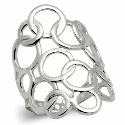 Modern Brass Ring - Rhodium Plated - Minimalist Band - No Gemstone