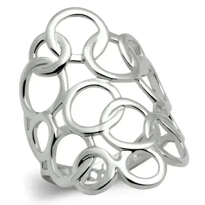 Modern Brass Ring - Rhodium Plated - Minimalist Band - No Gemstone