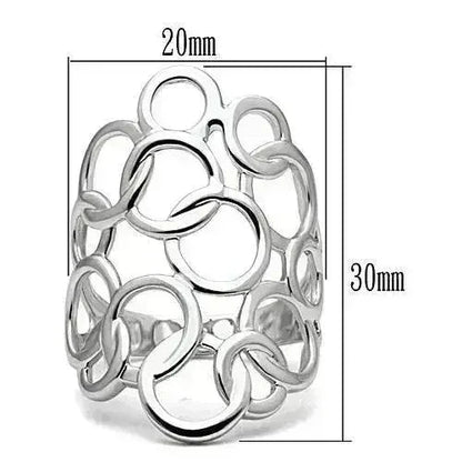 Modern Brass Ring - Rhodium Plated - Minimalist Band - No Gemstone