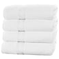 4-Piece Set: 550 GSM Zero Twist Cotton Bath Towels