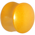 5/8 Honey Yellow Metallic Pearl Acrylic Saddle Plug