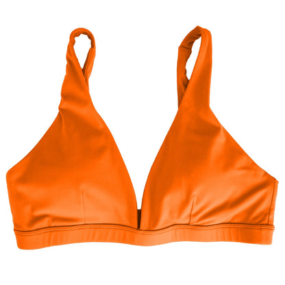Women Deep V-Neck Sports Bra for Gym - Low-Impact Comfort