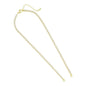 Gold Tennis Chain Connector Style Necklace, Sku#JL192