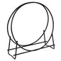 30-Inch Tubular Steel Log Hoop Firewood Storage Rack