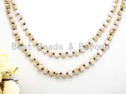 36"/60" Long-Knotted Champagne White, SKU#D11