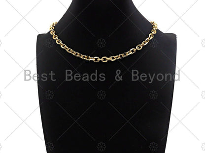 18" Gold Filled Chunky Oval Link Chain Necklace, sku#LD18