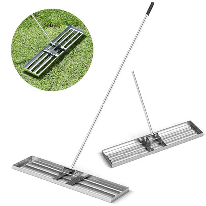 42 x 10 Inch Lawn Leveling Rake with Ergonomic Handle