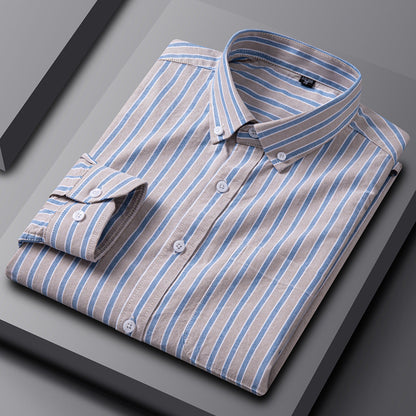 Men's Cotton Long Sleeve Oxford Woven Shirts