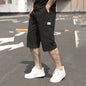 New Summer Thin American-Style Minimalist Casual Mens Cropped Trousers