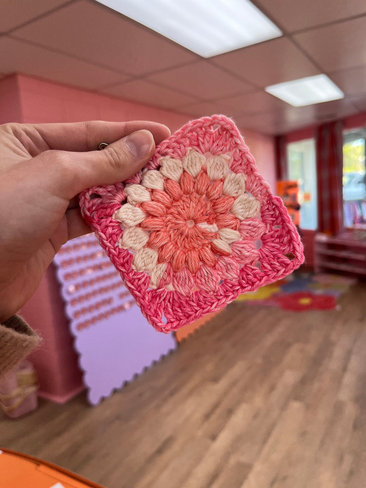 Crochet Granny Square Coaster