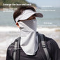 Sun Mask Men's Full Face Ice Silk Scarf