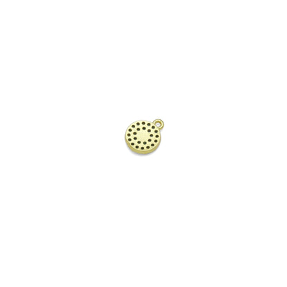 Cute Turquoise CZ Evil Eye Charm, Sku#A190