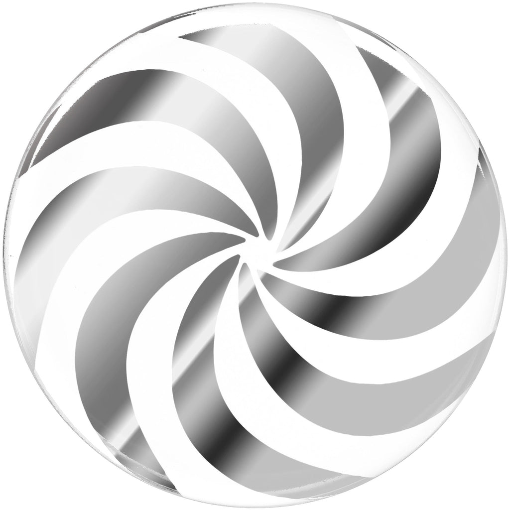 20mm Clear Acrylic Pinwheel Saddle Plug