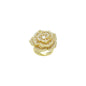 Baguettz CZ Rose Flower Statement Adjustable Ring, Sku#LD621