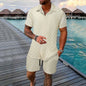 Men's Chemical Fiber Shirt Casual Suit