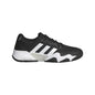 adidas Mens Solematch Control 2 Tennis Sneaker Black/White/Silver Metallic 6.5