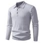 Twist-knit Cardigan Solid-color Lapel-neck Knit Sweater