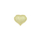 Sparkly Gold Puffy Heart Shape Charm Pendant, Sku#LD644