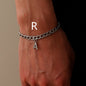 Simple Letter Titanium Steel Bracelet Men's Fashion