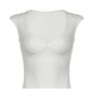 Women's Waist-cinching Figure-flattering Sleeveless T-shirt Top