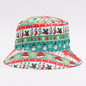 European And American Digital-print Bell-shaped Reindeer Bucket Hat