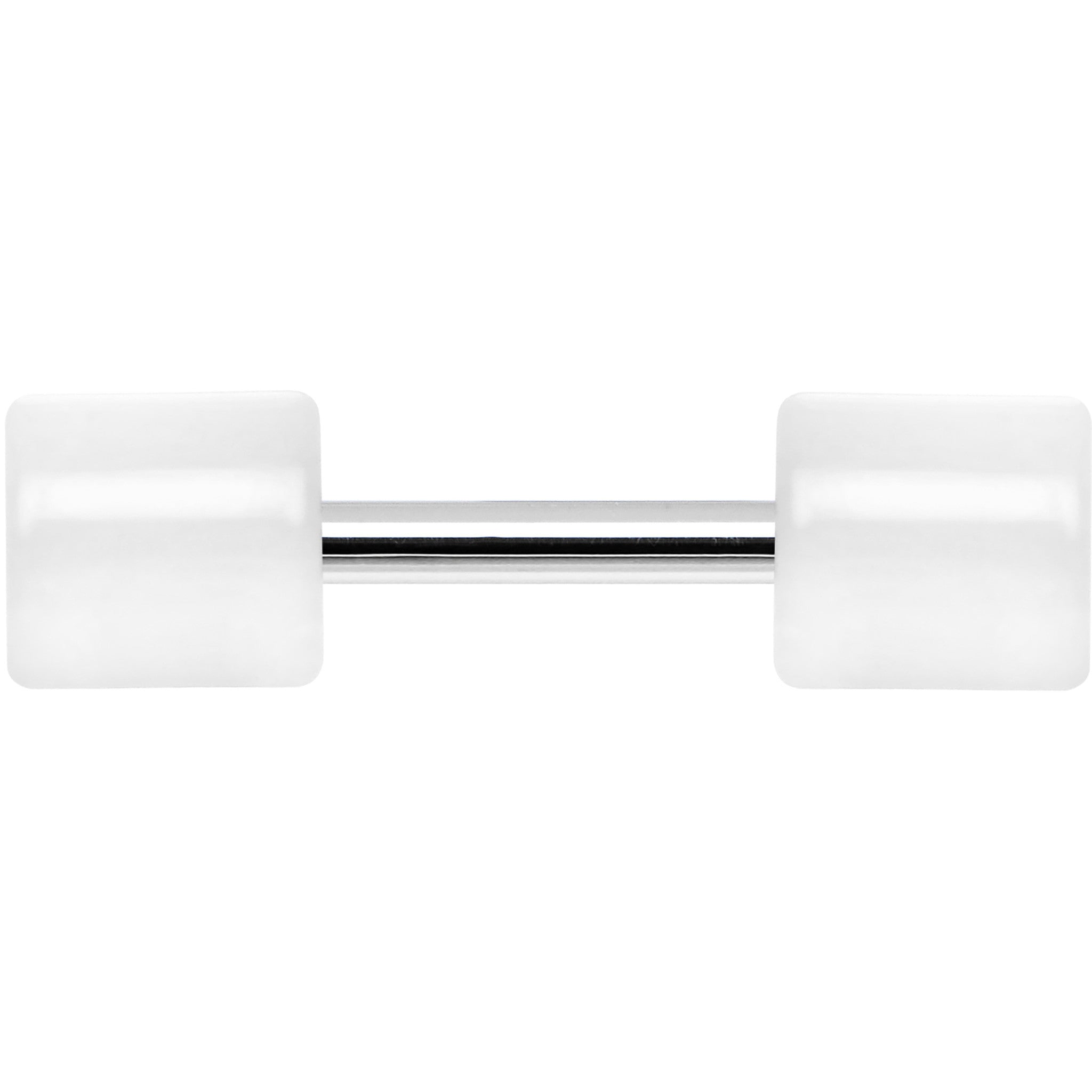White Acrylic Cheater Plug Looks Like 6G
