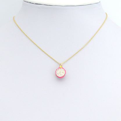 Enamel Dragon Fruit Charm Pendant,Sku#LK1249