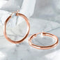 25mm Classic French Lock Hoops in Solid Sterling Silver
