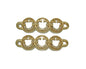 CZ Smiley Face Connector Link Charm, Sku#JL95