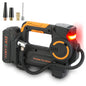 Cordless Tire Inflator with LED Light for Cars & Bikes