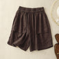Womens Straight-leg Shorts Loose And Casual With A Wide Leg
