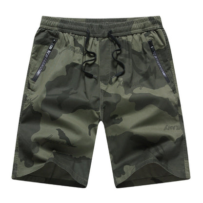 Mens Loose Multi-Pocket Cargo Shorts In Pure Cotton