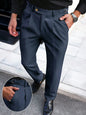 Mens American-style Straight-leg Business-casual Trousers