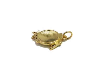 Enamel Smiley Face Charm, Sku#JD27