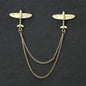 Fashion Simple Men's Chain Rudder Brooch