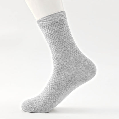 Mens Casual Soft And Breathable Mid-calf Socks