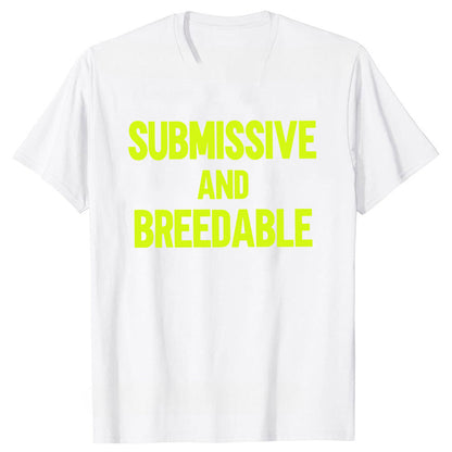 Obedient And Reproducible T-shirt Funny Humor Pure Cotton Neutral