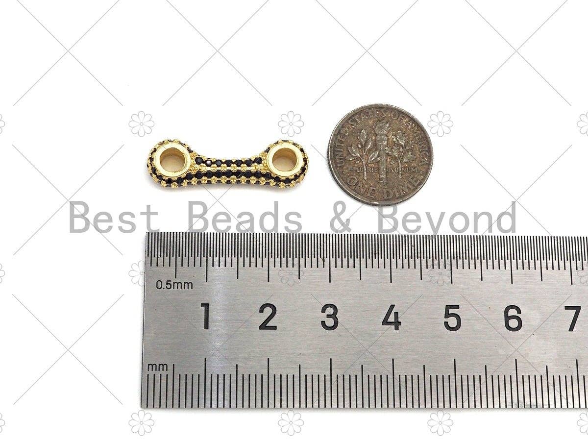 CZ Micro Pave Bracelet Bar Connector, LK227
